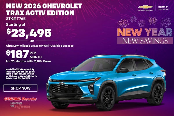 NEW 2026 CHEVROLET TRAX ACTIV EDITION