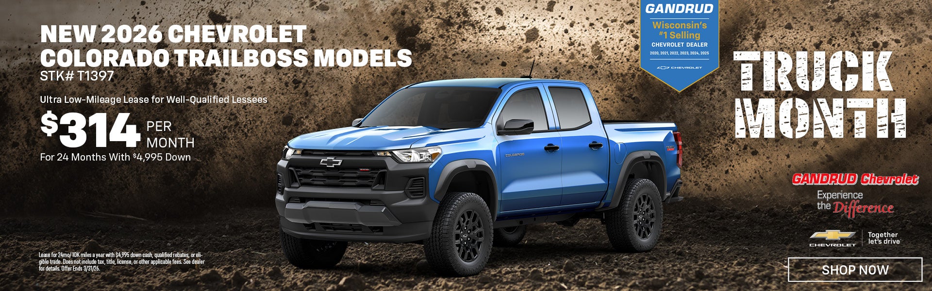 NEW 2026 CHEVROLET COLORADO TRAILBOSS MODELS