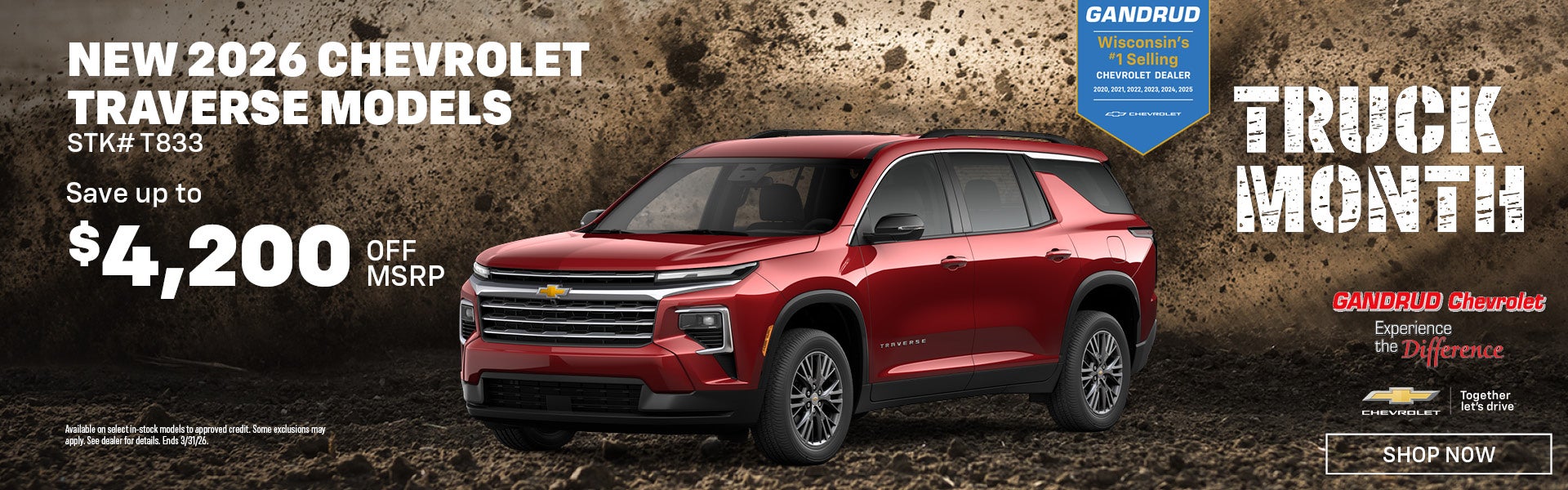 NEW 2026 CHEVROLET TRAVERSE MODELS