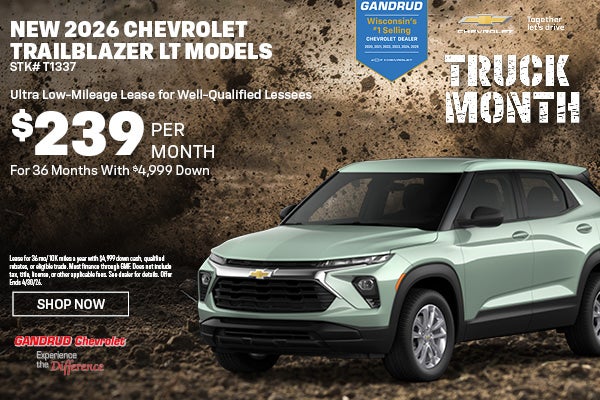 NEW 2026 CHEVROLET TRAILBLAZER LT MODELS