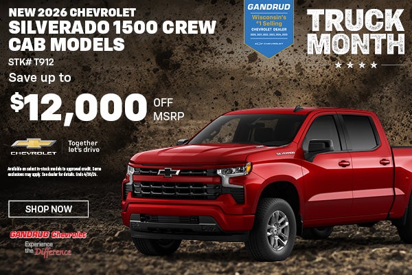 NEW 2026 CHEVROLET SILVERADO 1500 CREW CAB MODELS