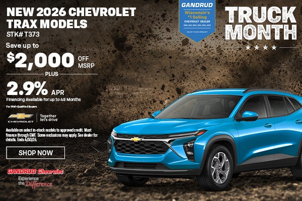 NEW 2026 CHEVROLET TRAX MODELS