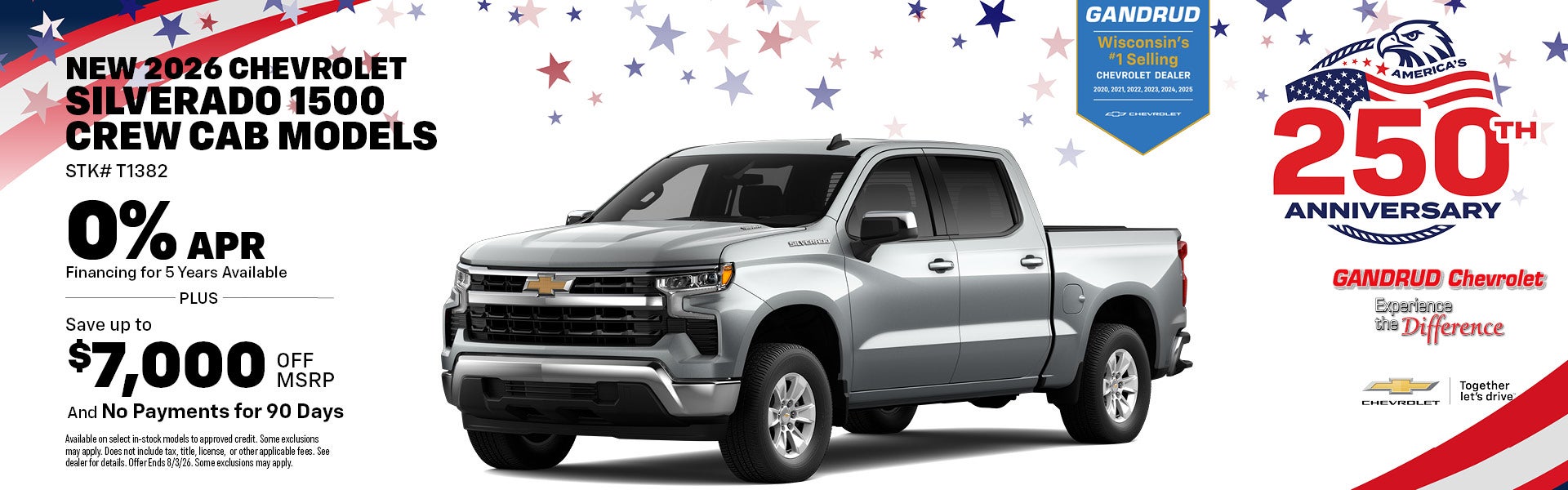 New 2026 Chevrolet Silverado 1500 Crew Cab Models 