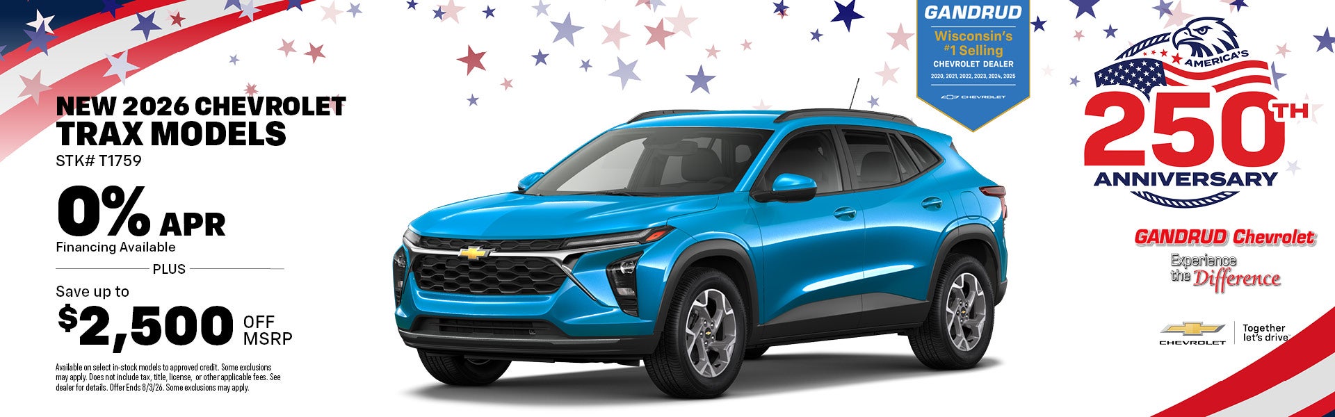 New 2026 Chevrolet Trax Models