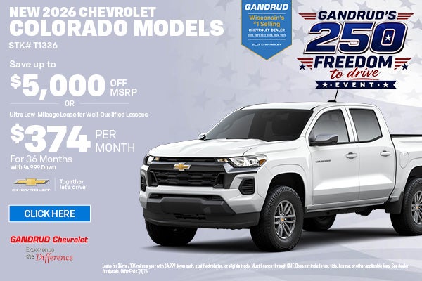 NEW 2026 CHEVROLET COLORADO MODELS